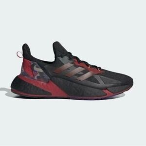 Adidas Men's Black and Red Running Shoes